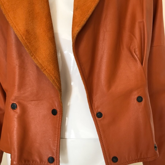 Vintage one of a kind leather jacket - Picture 3 of 7